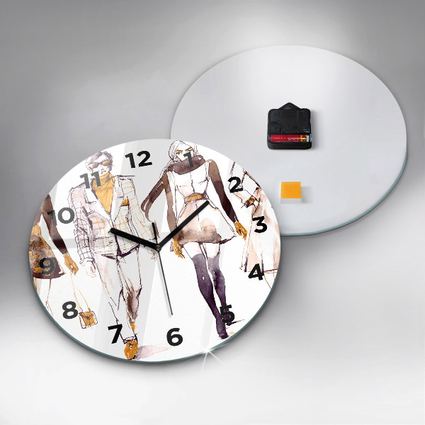 Reloj de pared redondo Mujer y hombre