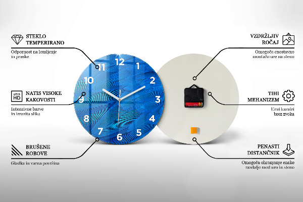 Reloj de pared redondo Muro de piedra