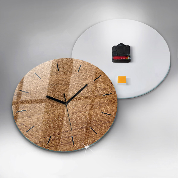 Reloj redondo pared Madera clara