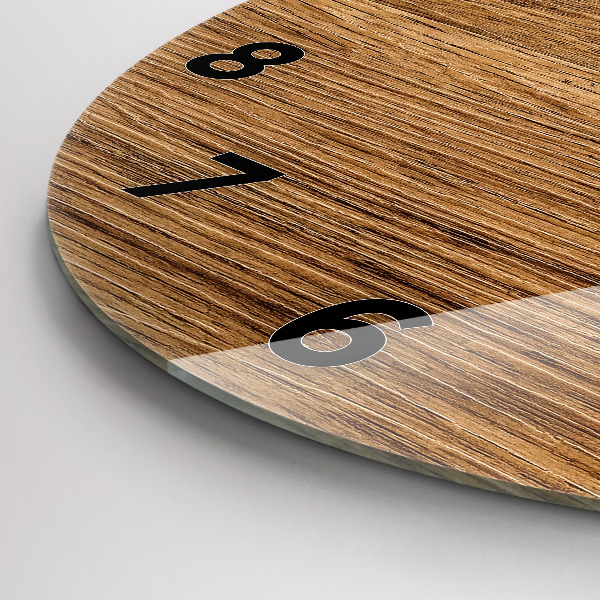 Reloj redondo pared Madera clara