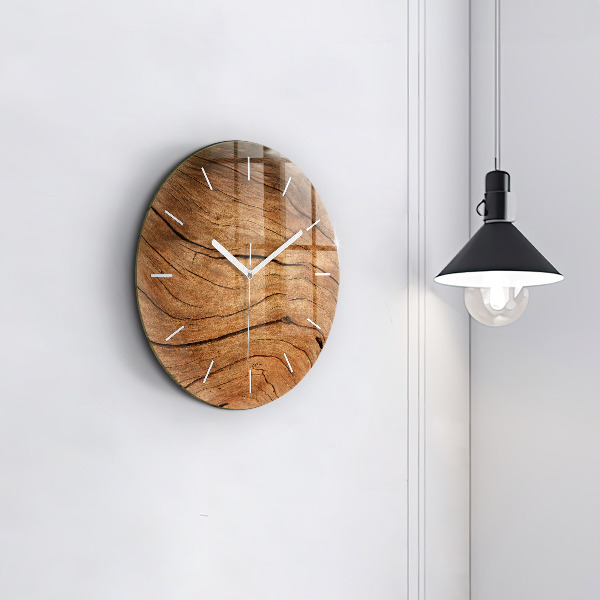 Reloj de pared redondo Madera vieja
