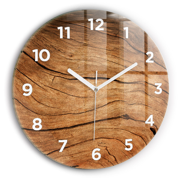 Reloj de pared redondo Madera vieja