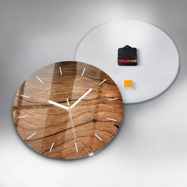 Reloj de pared redondo Madera vieja