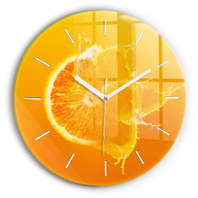 Reloj redondo pared Naranja