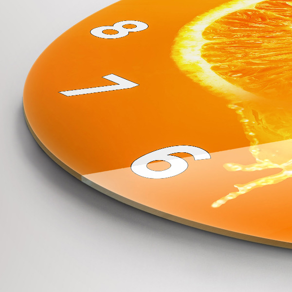 Reloj redondo pared Naranja