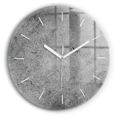 Reloj de cristal redondo Muro industrial