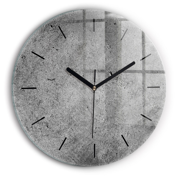Reloj de cristal redondo Muro industrial