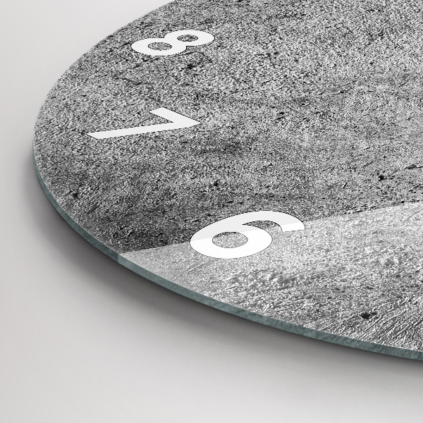 Reloj de cristal redondo Muro industrial