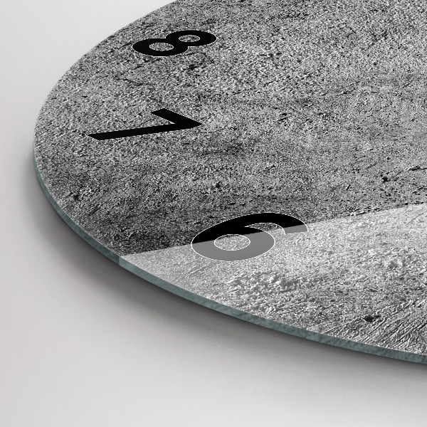 Reloj de cristal redondo Muro industrial