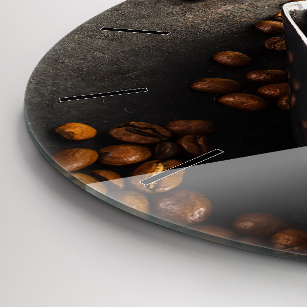 Reloj redondo pared Saco de granos de café