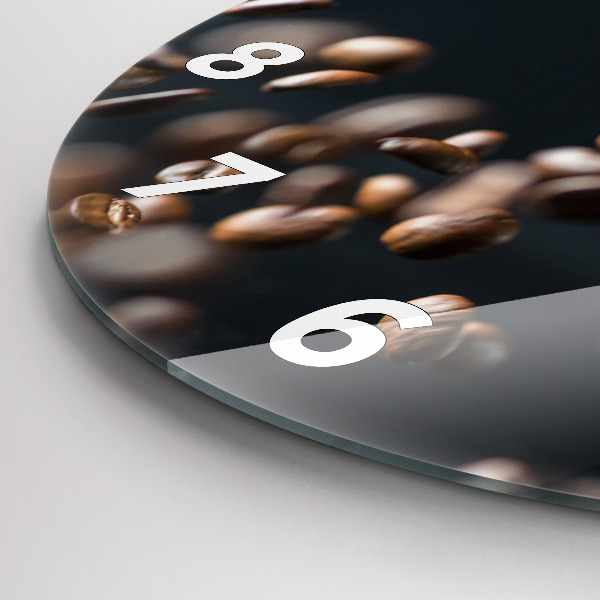 Reloj de pared redondo Granos de café