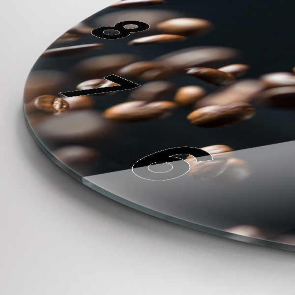 Reloj de pared redondo Granos de café