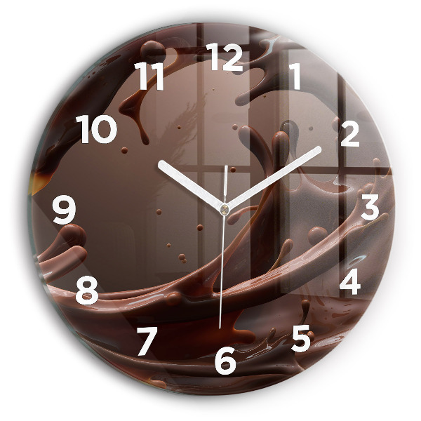 Reloj de cristal redondo Cacao