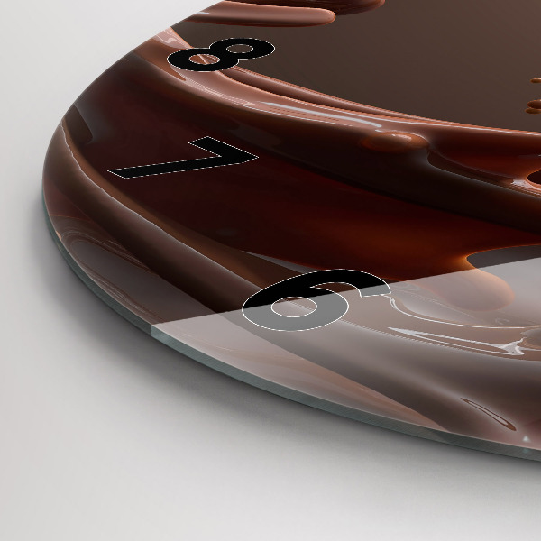 Reloj de cristal redondo Cacao