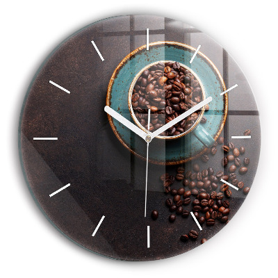 Reloj redondo pared Taza de café