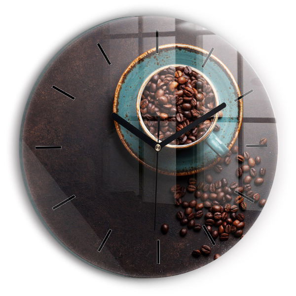 Reloj redondo pared Taza de café