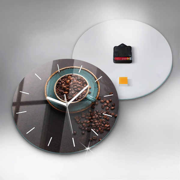 Reloj redondo pared Taza de café