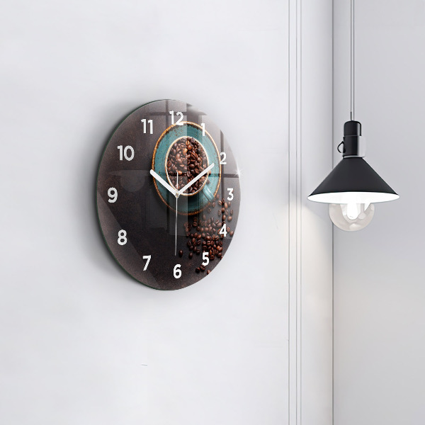 Reloj redondo pared Taza de café