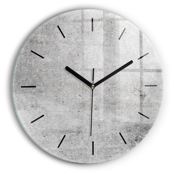 Reloj de cristal redondo Pared en bruto