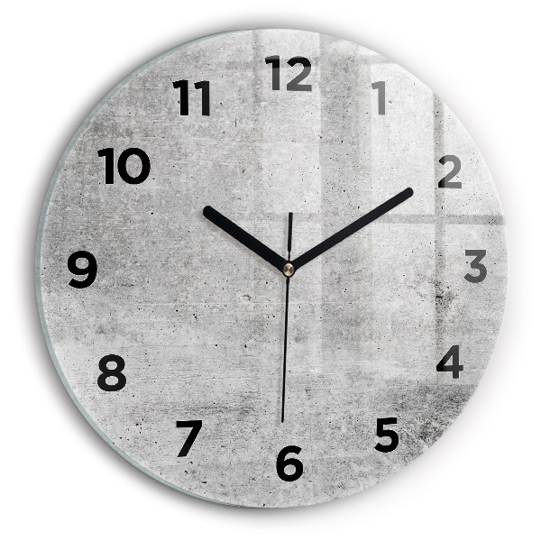 Reloj de cristal redondo Pared en bruto