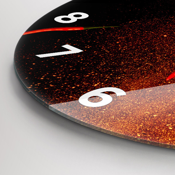 Reloj redondo pared Pimientos picantes