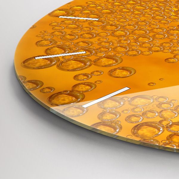 Reloj de cristal redondo Cerveza