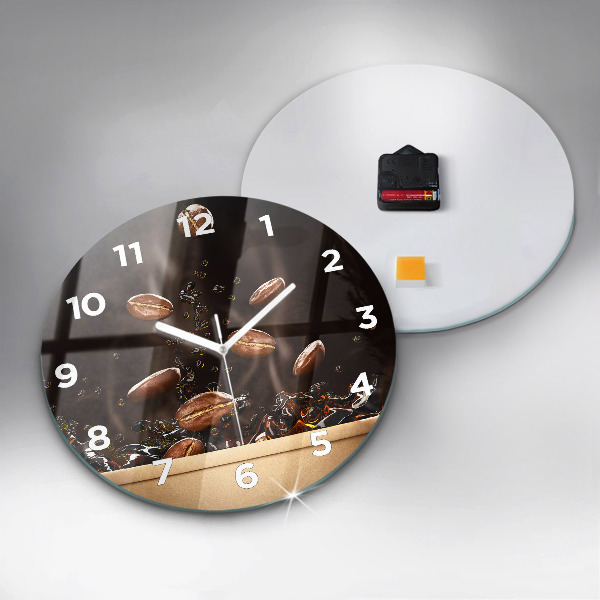 Reloj de pared redondo Café caliente