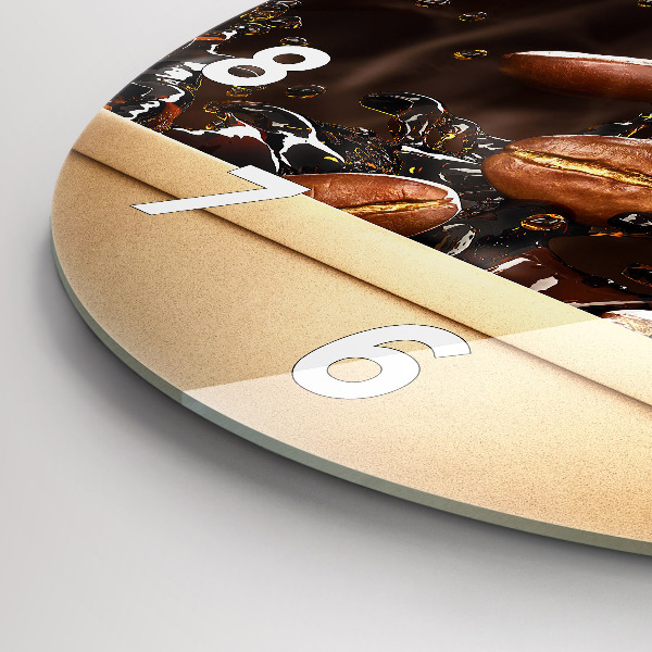 Reloj de pared redondo Café caliente