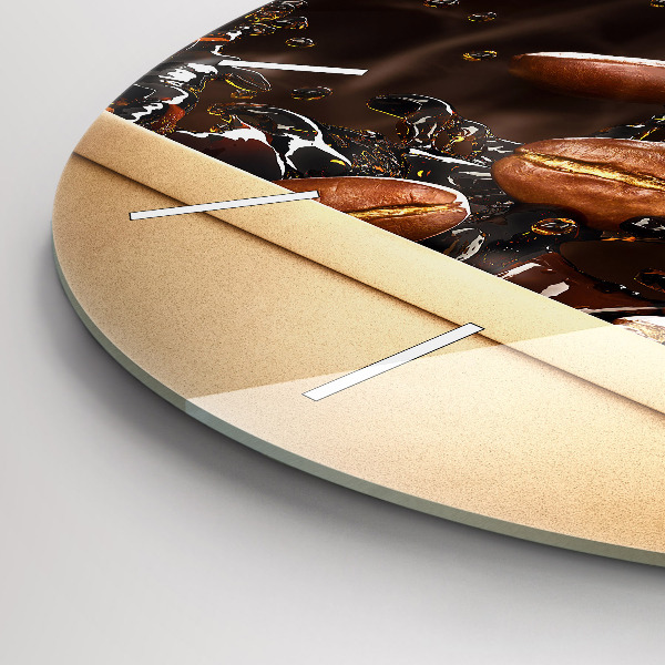 Reloj de pared redondo Café caliente