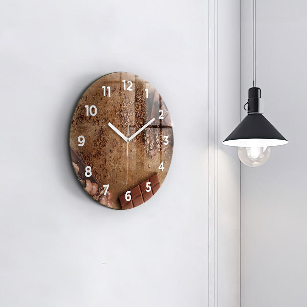 Reloj de pared redondo Barritas de chocolate
