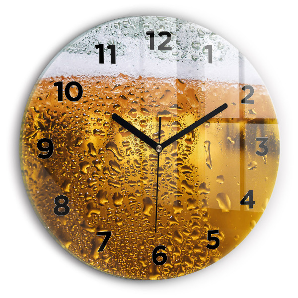 Reloj de pared redondo Jarra de cerveza