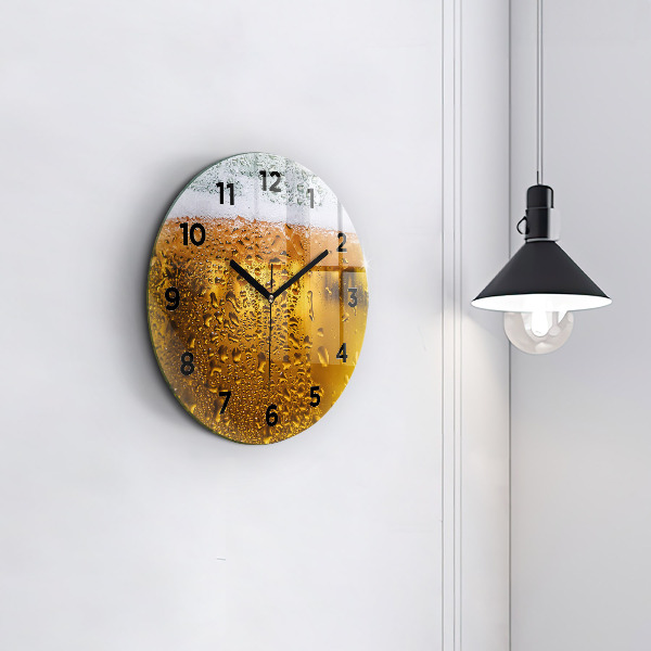Reloj de pared redondo Jarra de cerveza