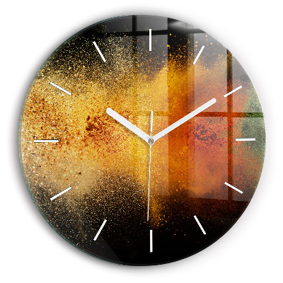 Reloj de cristal redondo Especias esparcidas