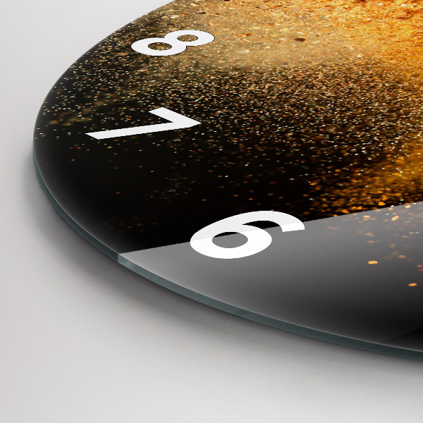 Reloj de cristal redondo Especias esparcidas