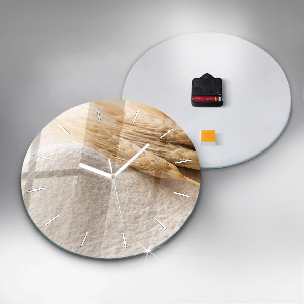 Reloj de cristal redondo Harina