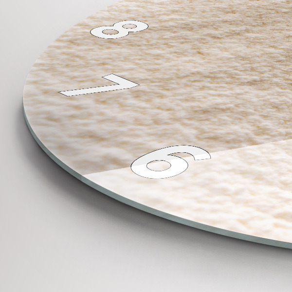 Reloj de cristal redondo Harina