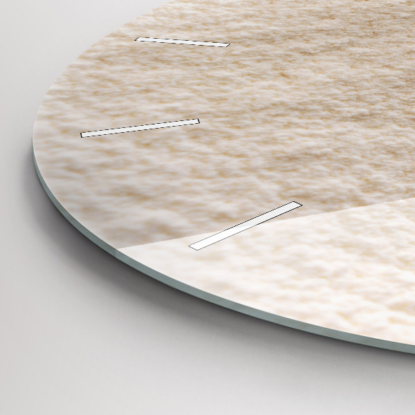 Reloj de cristal redondo Harina