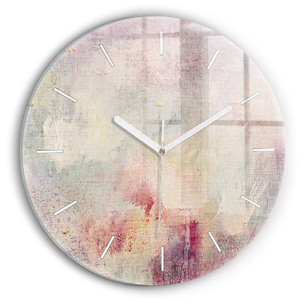 Reloj redondo pared Abstracción pintada