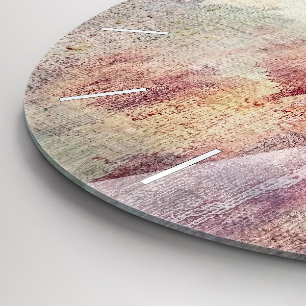 Reloj redondo pared Abstracción pintada