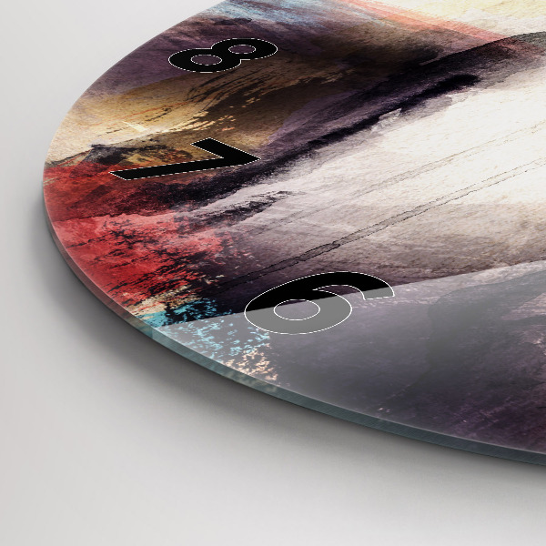 Reloj de pared redondo Retrato abstracto de una mujer