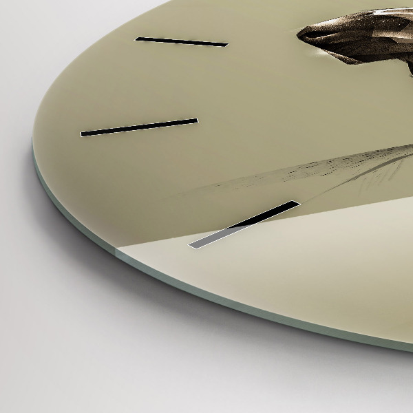 Reloj de pared redondo Alce gráfico