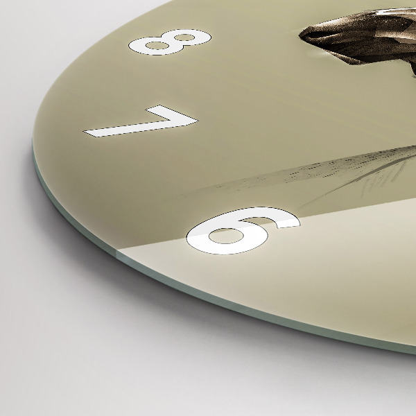 Reloj de pared redondo Alce gráfico