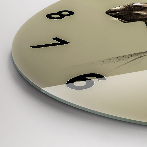 Reloj de pared redondo Alce gráfico