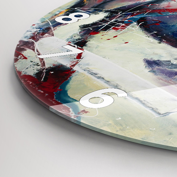 Reloj redondo pared Ilustración Caballos al galope