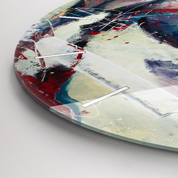 Reloj redondo pared Ilustración Caballos al galope