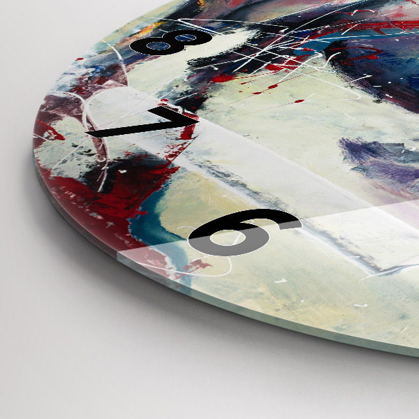 Reloj redondo pared Ilustración Caballos al galope