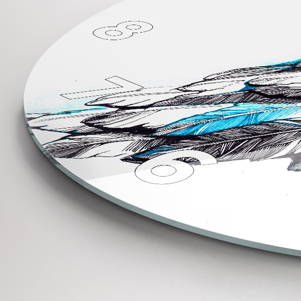 Reloj redondo pared Imitación de alas de pájaro