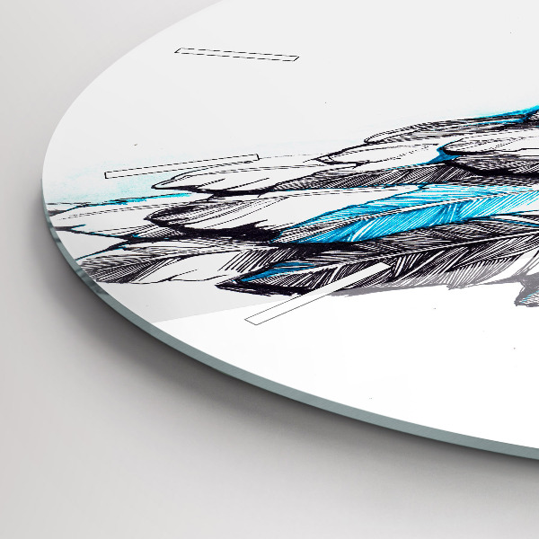 Reloj redondo pared Imitación de alas de pájaro