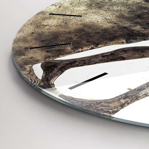 Reloj de pared redondo Abstracción gente arena