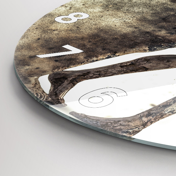 Reloj de pared redondo Abstracción gente arena